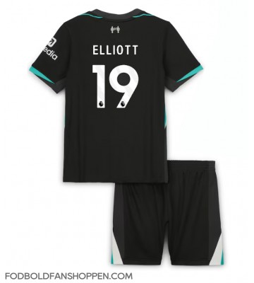 Liverpool Harvey Elliott #19 Udebanetrøje Børn 2024-25 Kortærmet (+ Korte bukser)